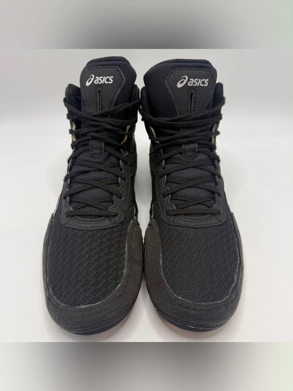 ASICS Matflex 6 Men’s Size 9 Wrestling Shoes Black White Silver 1081A021